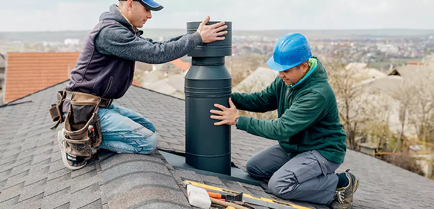 Chimney Flashing Replacement for Storm Damage in Hoffman Estates