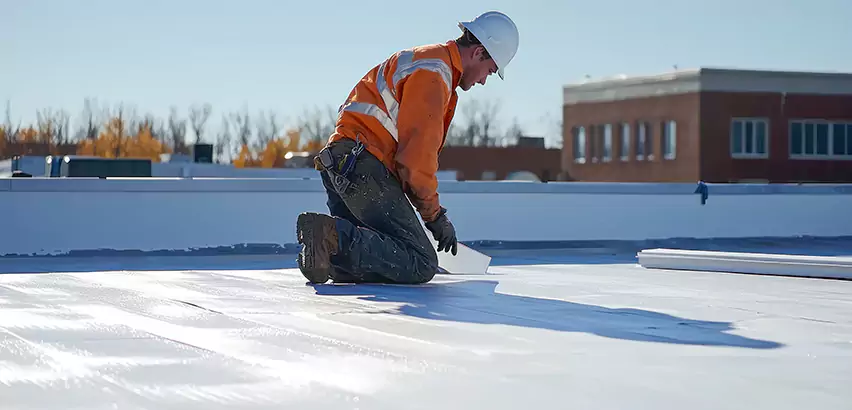 Flat Roof Drain Installation in Hoffman Estates